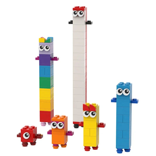 Cartoon Number Bricks Set Toys Early Childhood Education Math Digital Building Brick for Kids Brain Developmental Learning